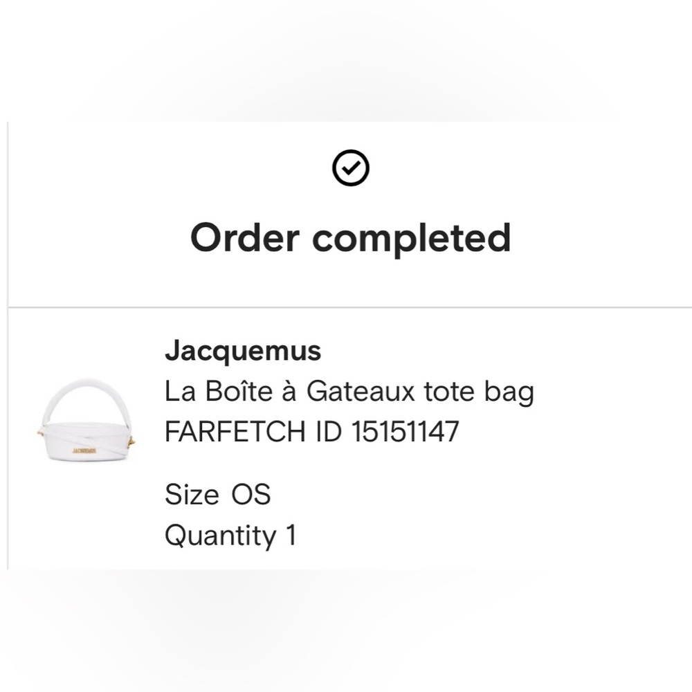 For NICOLE- JACQUEMUS-AUTHENTIC Imported (NWT) White Leather La Boîte à Gateaux - Picture 2 of 16